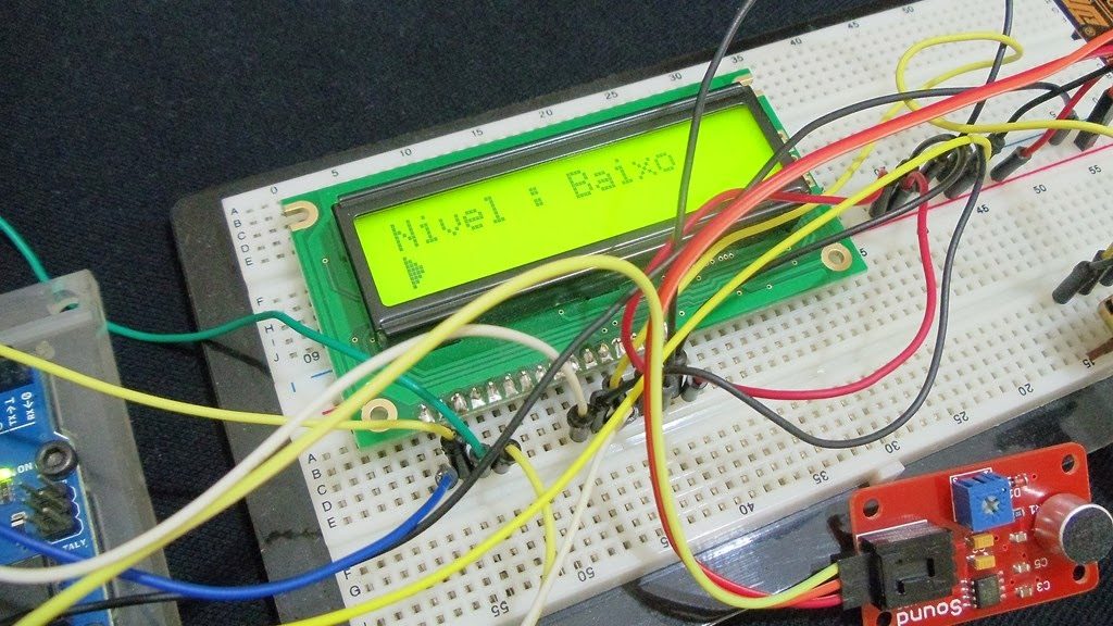 Sensor de Som - Circuito em funcionamento