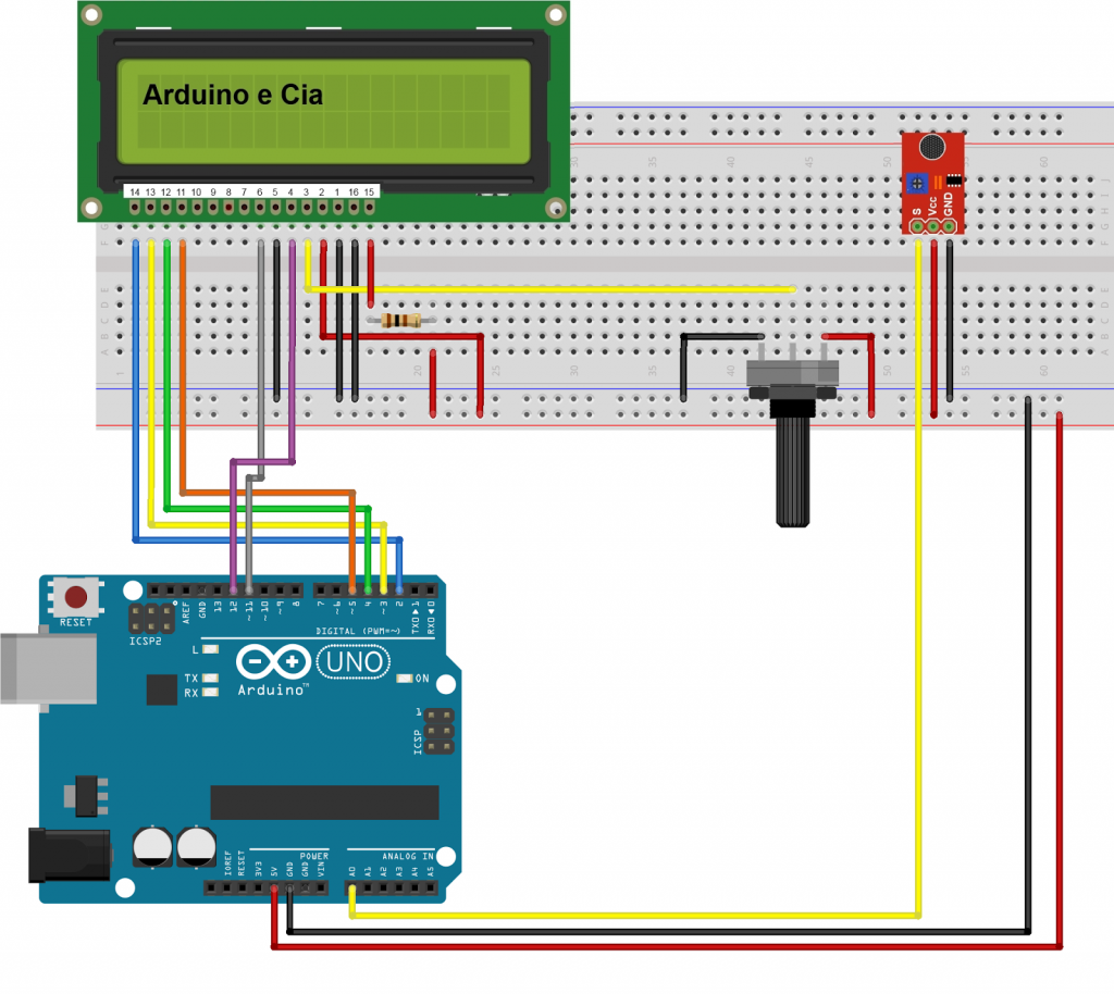 Sensor de Som Arduino - Circuito