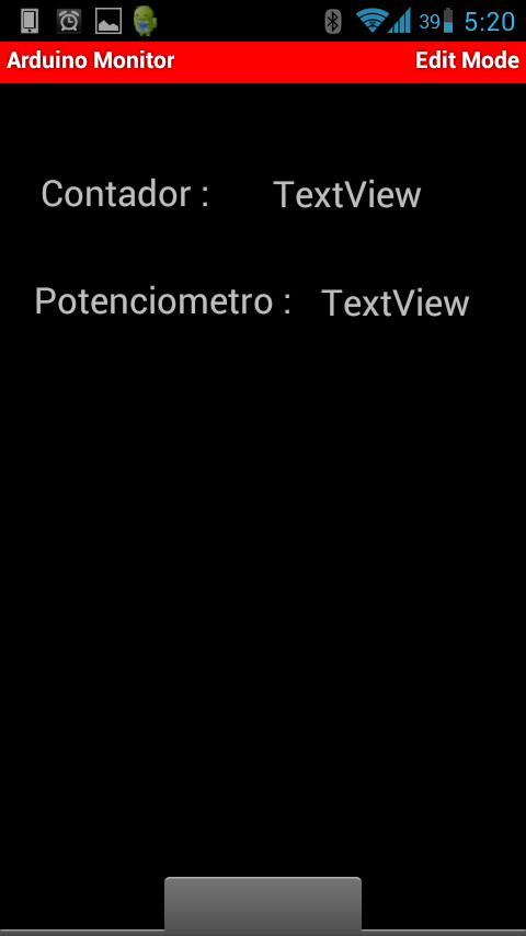 Android - Bluetooth - Botoes texto configurados