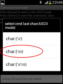 Bluetooth SPP - Last char