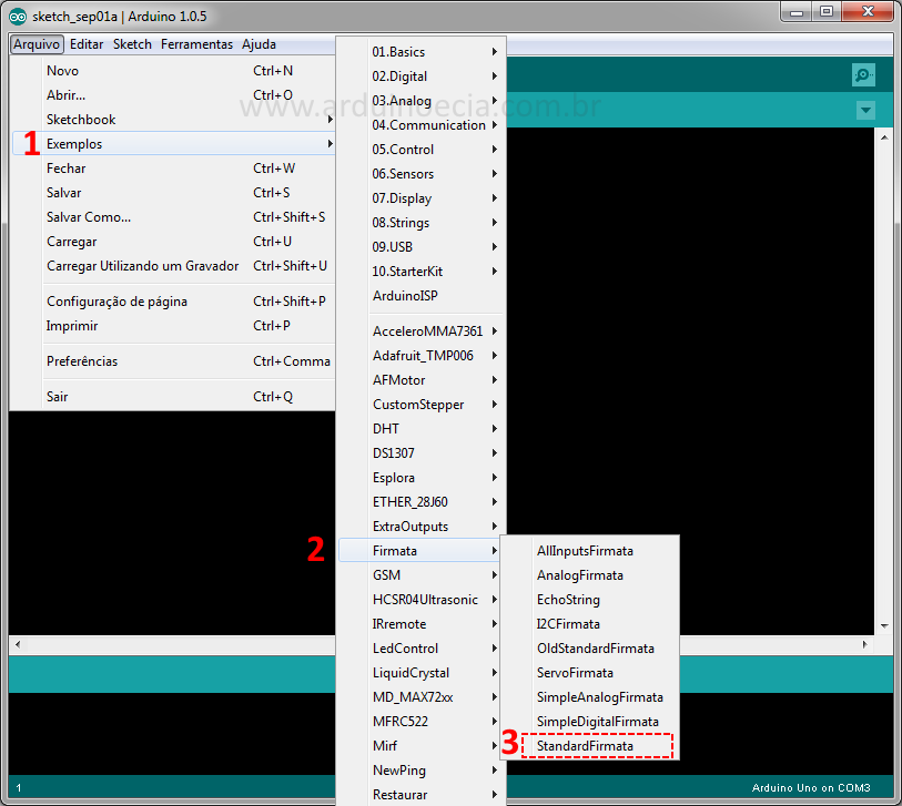 Arduino IDE Firmata