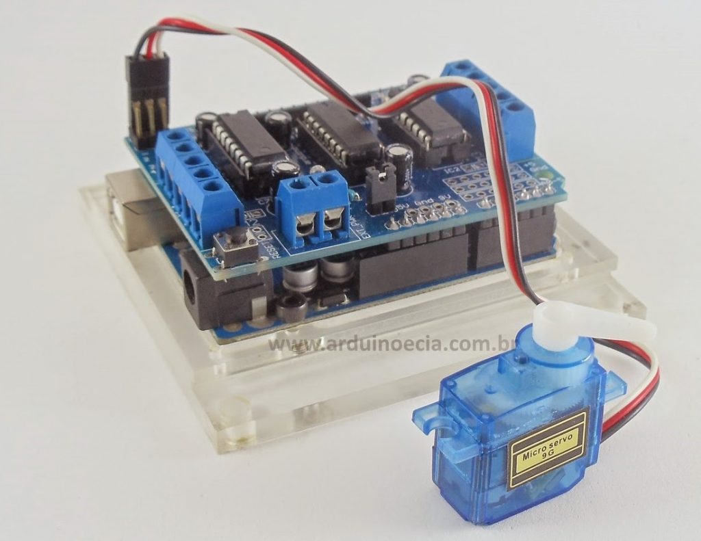 Motor Shield L293D e Micro Servo