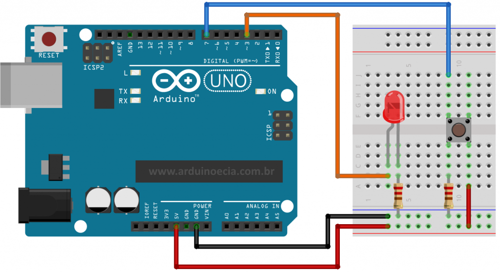 Circuito Arduino Uno R3 Processing