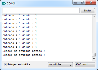 Serial Monitor - Dados IR