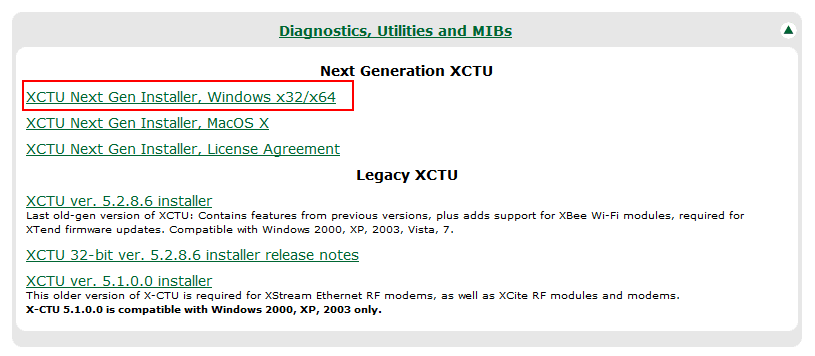 XCTU - Download Windows