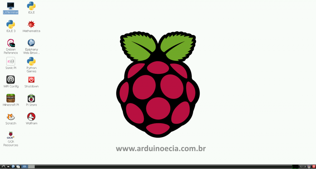 Raspbian - Tela Principal