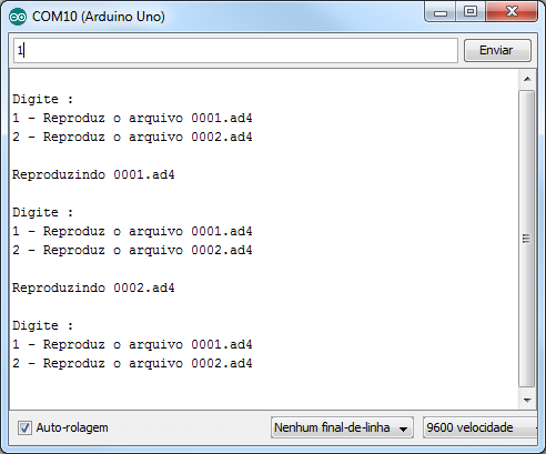 WTV020-SD Serial Monitor