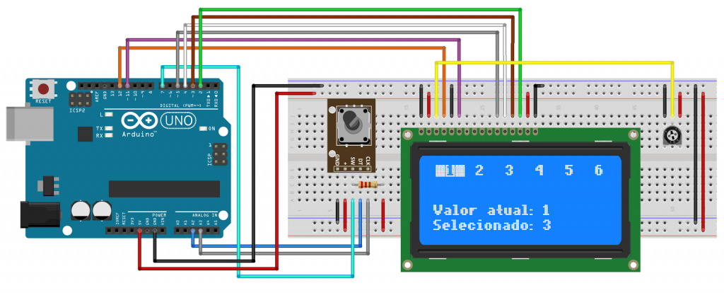 Circuito Arduino LCD 20x4