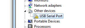 USB Serial Port - Erro