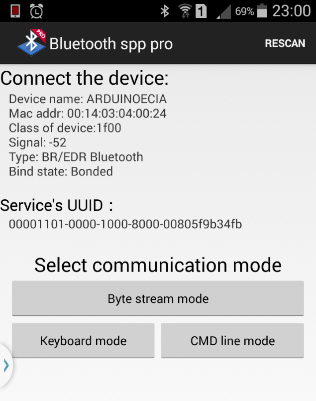 Bluetooth SPP Android