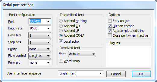 Termite - Settings