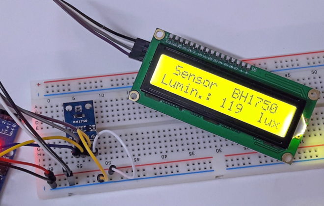 Sensor de Luz BH1750 com Arduino e Display