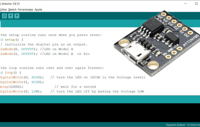 Digispark Attiny85 com IDE Arduino