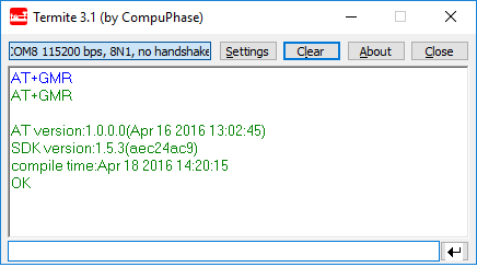 Teste upgrade de firmware do ESP8266