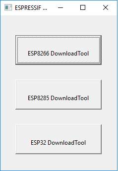 Tela Inicial Flash Download Tool