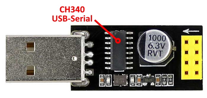 Chip USB-Serial CH340