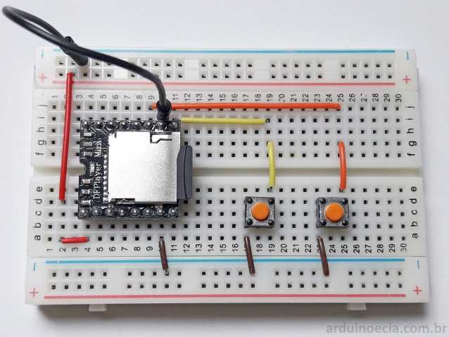 DFPlayer Mini com botôes