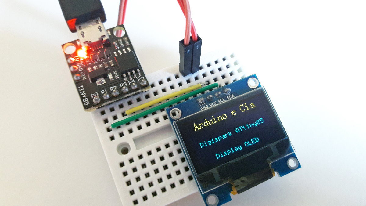 Attiny85 com Display Oled I2C