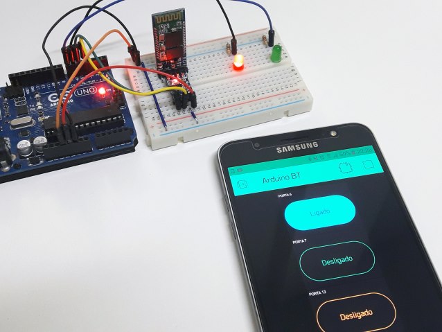 Arduino Uno Bluetooth HC-05 Blynk