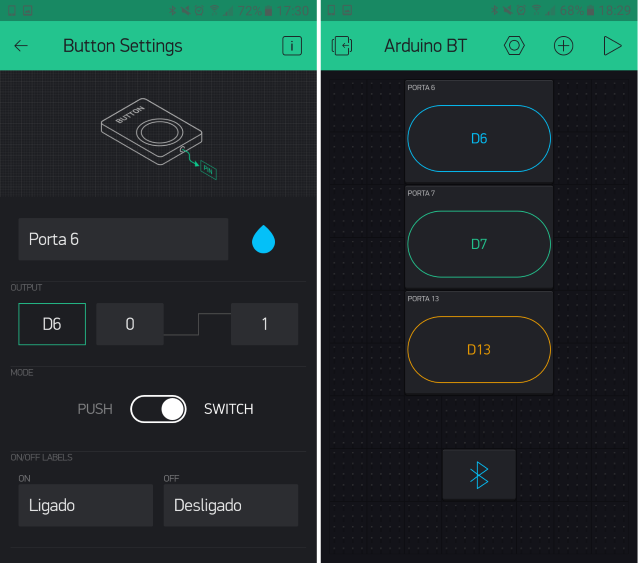 Controlar arduino por bluetooth - projeto blynk finalizado