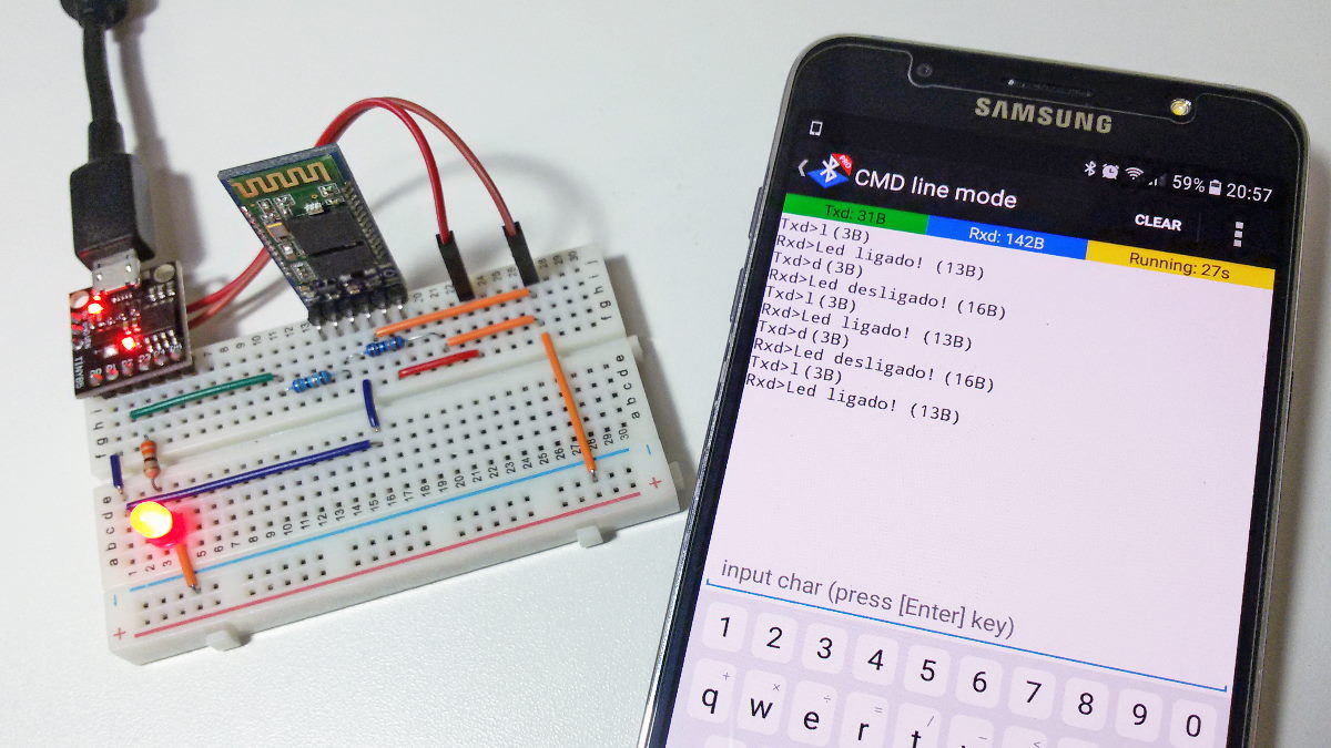 Digispark ATtiny85 com Bluetooth HC-05