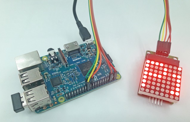 Raspberry Pi com Módulo MAX7219