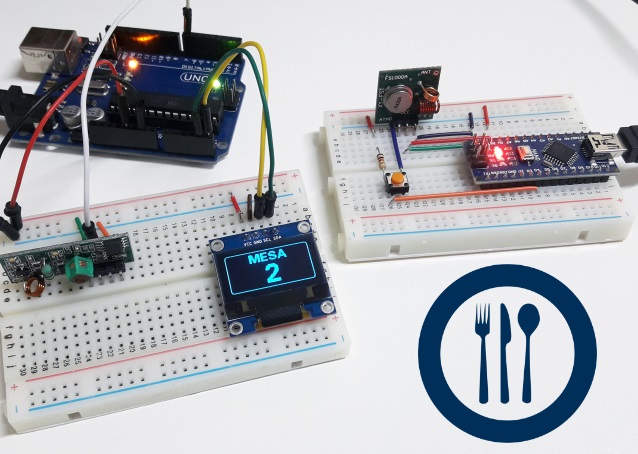 Chama Garçom com Arduino e modulo RF 433 MHz