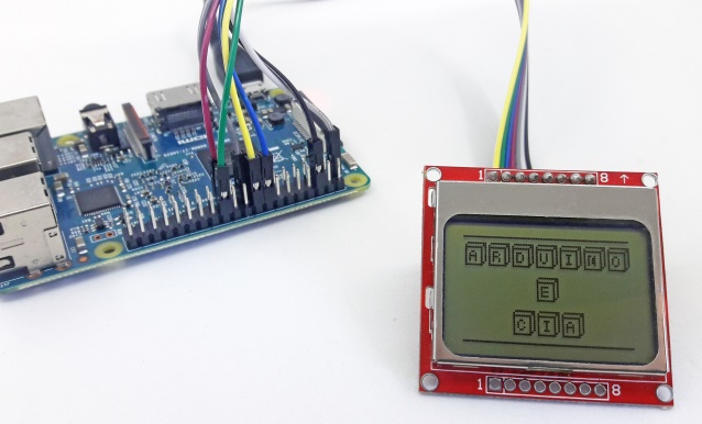 Raspberry Pi 3 com Display Nokia 5110