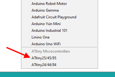 IDE Arduino - Microcontroladores ATtiny