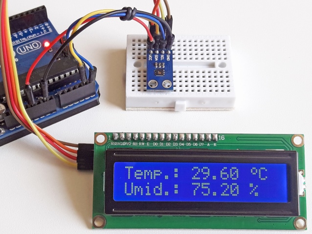 Arduino e display LCD 16x2 I2C 