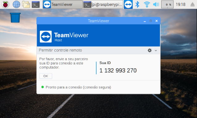 Usando TeamViewer na Raspberry Pi