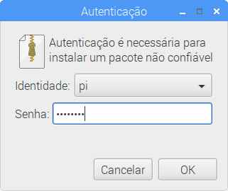 Autenticação Raspbian