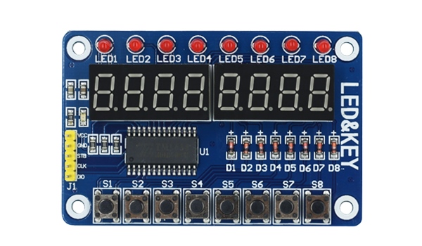 Módulo display 7 segmentos TM1638