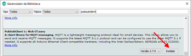 Biblioteca PubSubClient - Configurando MQTT com módulo ESP32