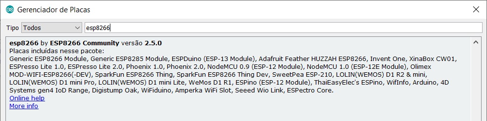 ESP8266 Install IDE Arduino