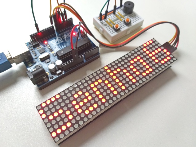 Painel de senhas com Arduino e módulo MAX7219