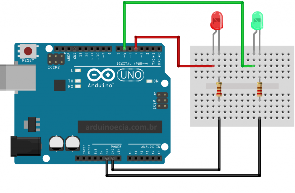 Circuito millis Arduino Uno