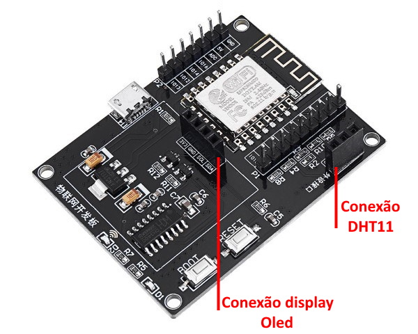 Detalhes placa ESP8266