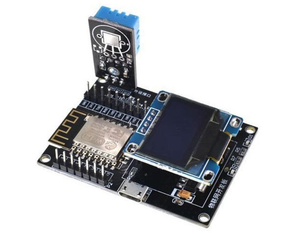 Placa ESP8266 com sensor de temperatura DHT11 e display Oled
