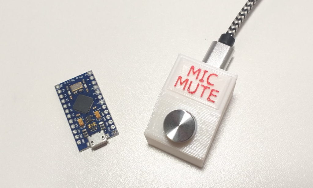 Detalhe MicMute - Controle de microfone com Arduino