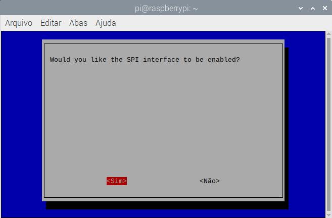 Raspi-config habilitar interface SPI