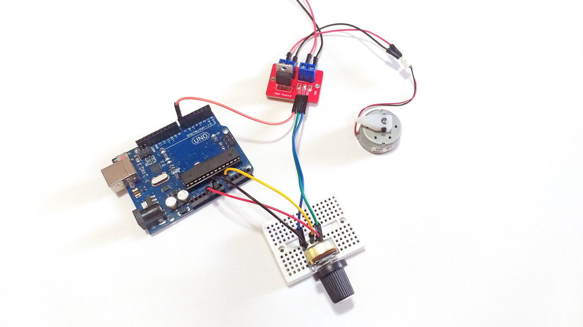 Controle de Motor DC com Módulo MOSFET IRF520N