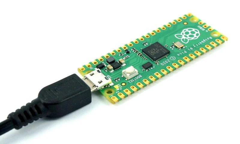 Raspberry Pi Pico conexão micro USB