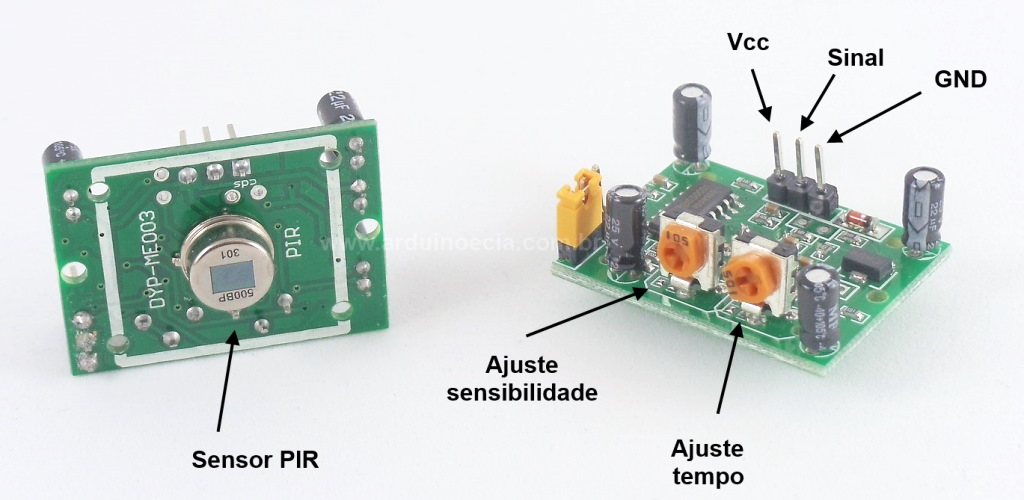 Sensor de Movimento e presença PIR