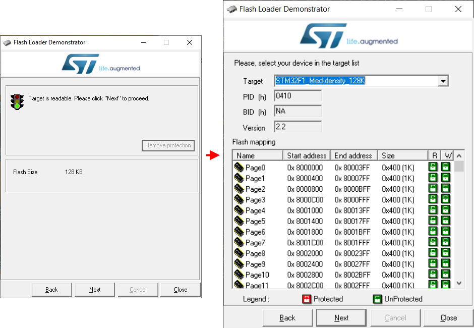 STM32 Flasher - Informações