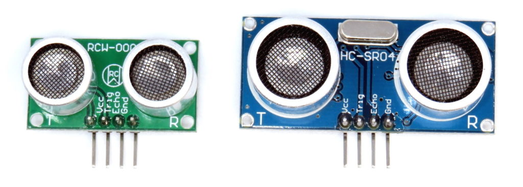 Comparativo HC-SR04 e RCW-0001