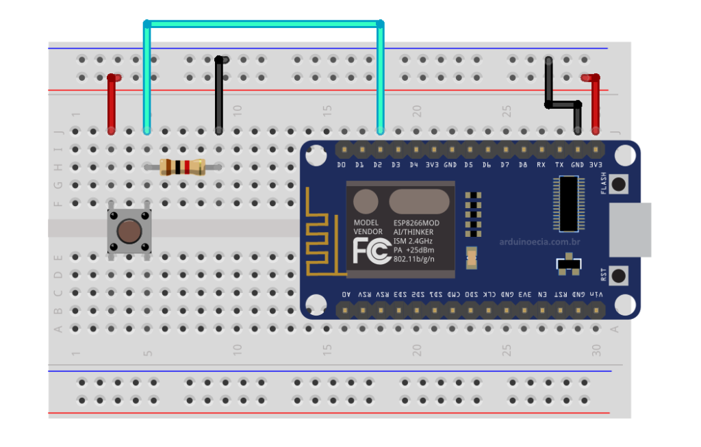 Circuito NodeMCU ESP8266 com WifiManager